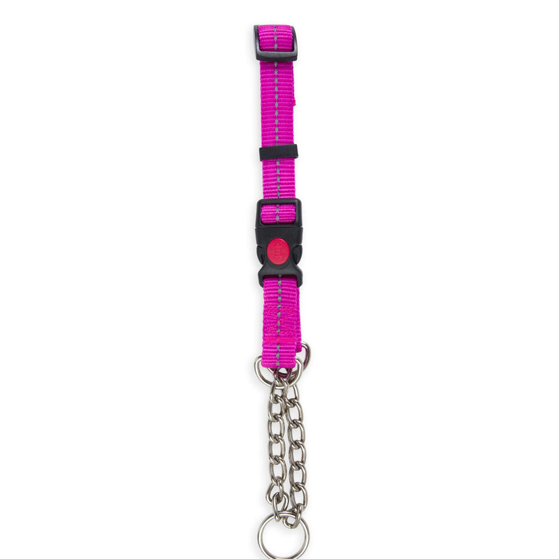 Dog's Life Reflective Martingale Chain Dog Collar Adjustable & Durable