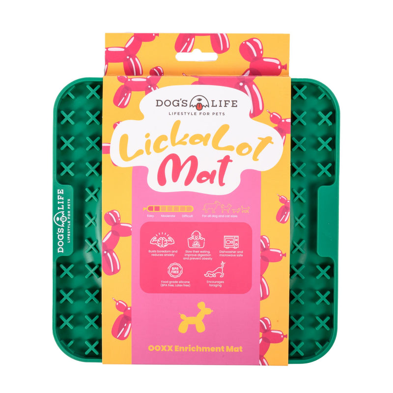 Dog's Life Lickalot OOXX Slow Feed Enrichment Mat for Dogs