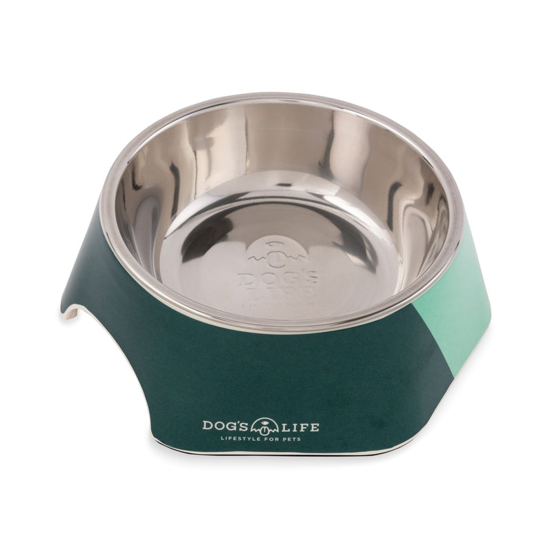 Dog's Life Stainless Steel Melamine Dog & Cat Bowl
