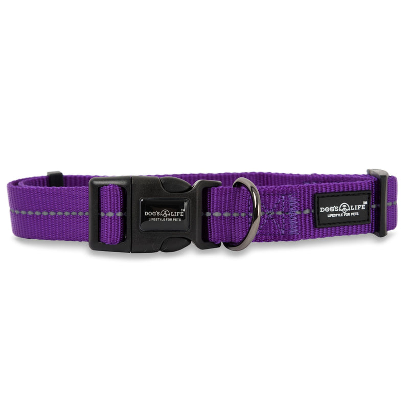 Dog's Life Supersoft Designer Webbing Comfortable & Reflective Dog Collar