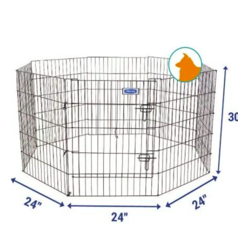 Petmate Exercise Pen with Door – Portable Indoor & Outdoor Enclosure for Pets
