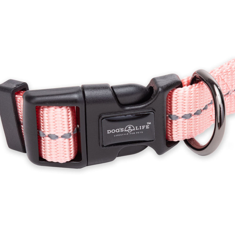 Dog's Life Supersoft Designer Webbing Comfortable & Reflective Dog Collar