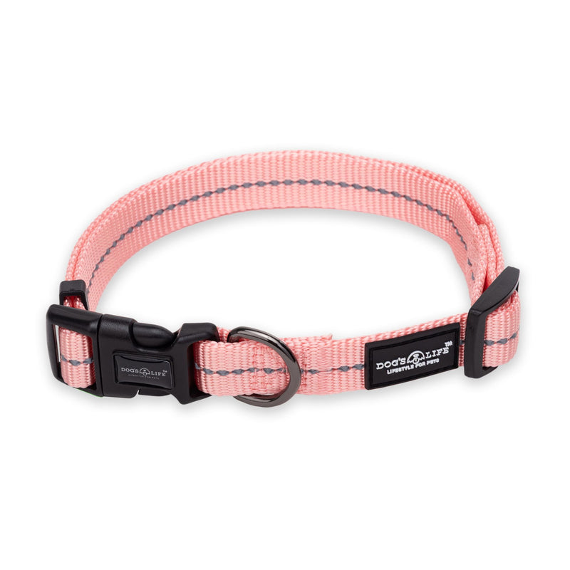 Dog's Life Supersoft Designer Webbing Comfortable & Reflective Dog Collar