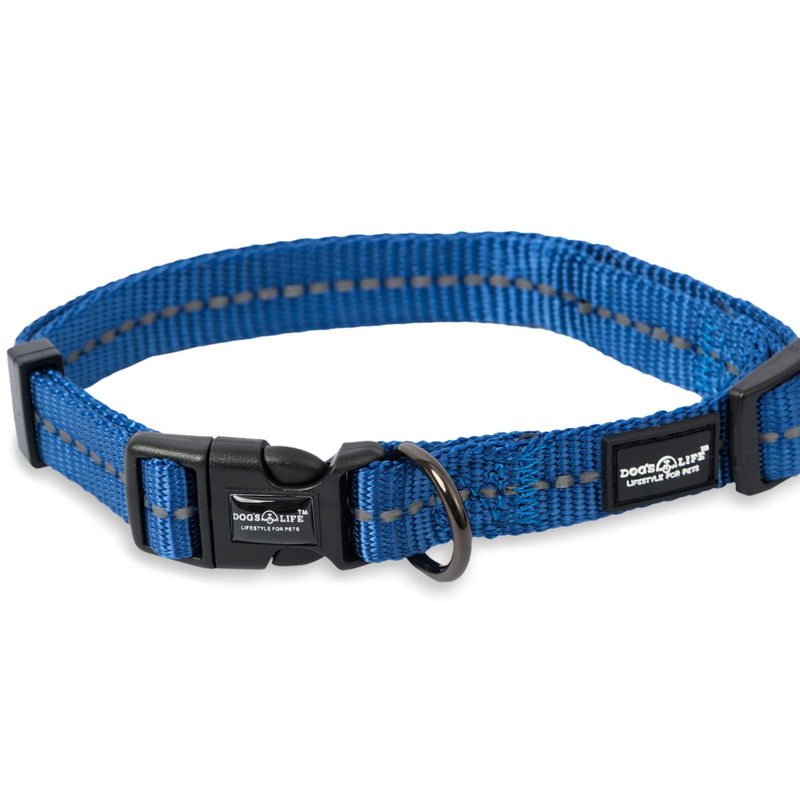 Dog's Life Supersoft Designer Webbing Comfortable & Reflective Dog Collar