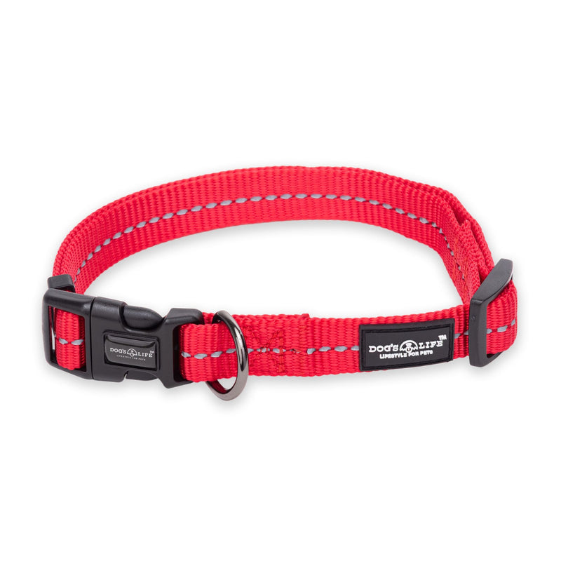 Dog's Life Supersoft Designer Webbing Comfortable & Reflective Dog Collar