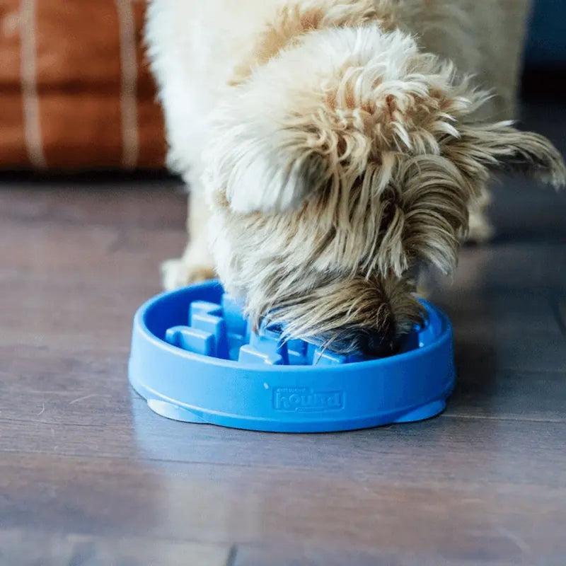 Outward Hound Fun Feeder Blue Large Slow Feeder Dog Bowl
