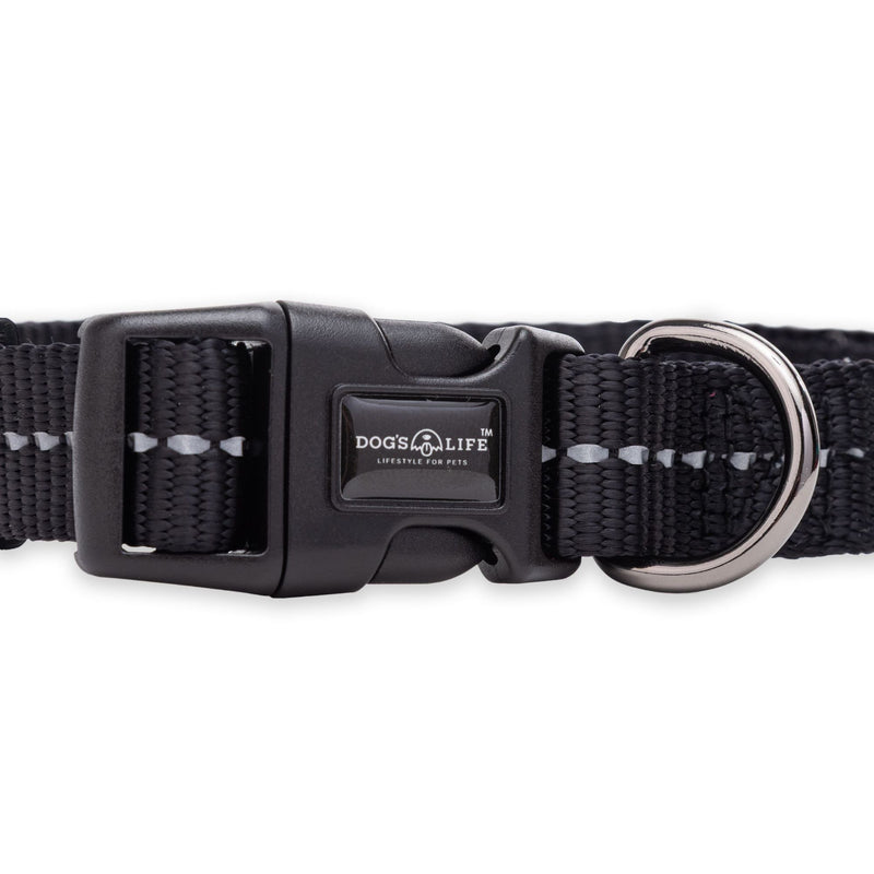 Dog's Life Supersoft Designer Webbing Comfortable & Reflective Dog Collar