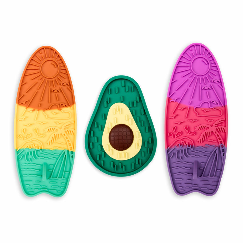 Dog’s Life Lickalot Surfboard Enrichment Mat – Sunrise & Sunset