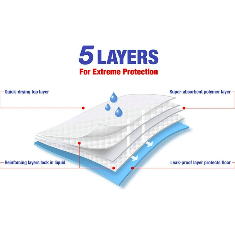 Wee-Wee Super Absorbent Dog Training Pads 22 Pack 60x60cm