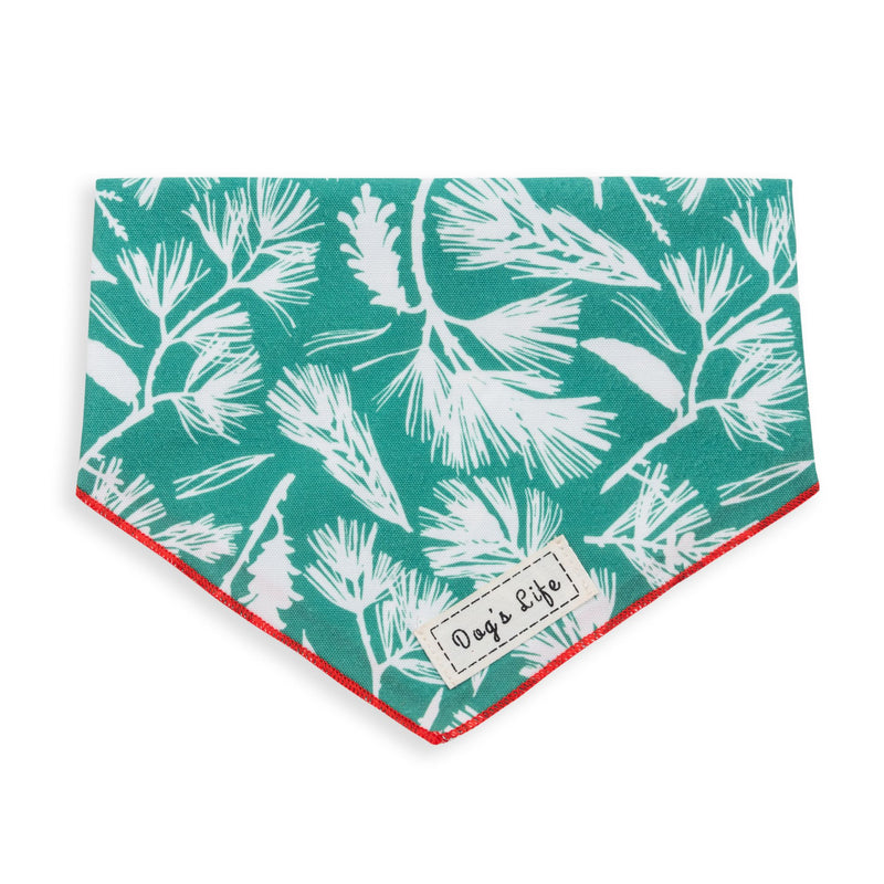 Dog’s Life Bandana – Spruce Branches Green