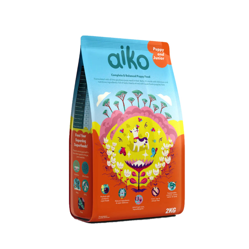 Aiko Puppy Dry Dog Food – Hypoallergenic Insect Protein