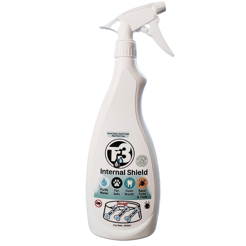 TR3 Multipurpose External & Internal Shield Veterinary-Grade Antimicrobial Disinfectant and Natural Gut Cleanser for Pets