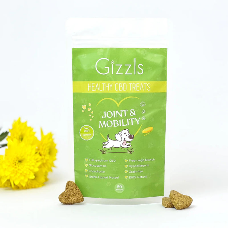 Gizzls Joint & Mobility CBD Dog Treats for Medium/Large Dogs