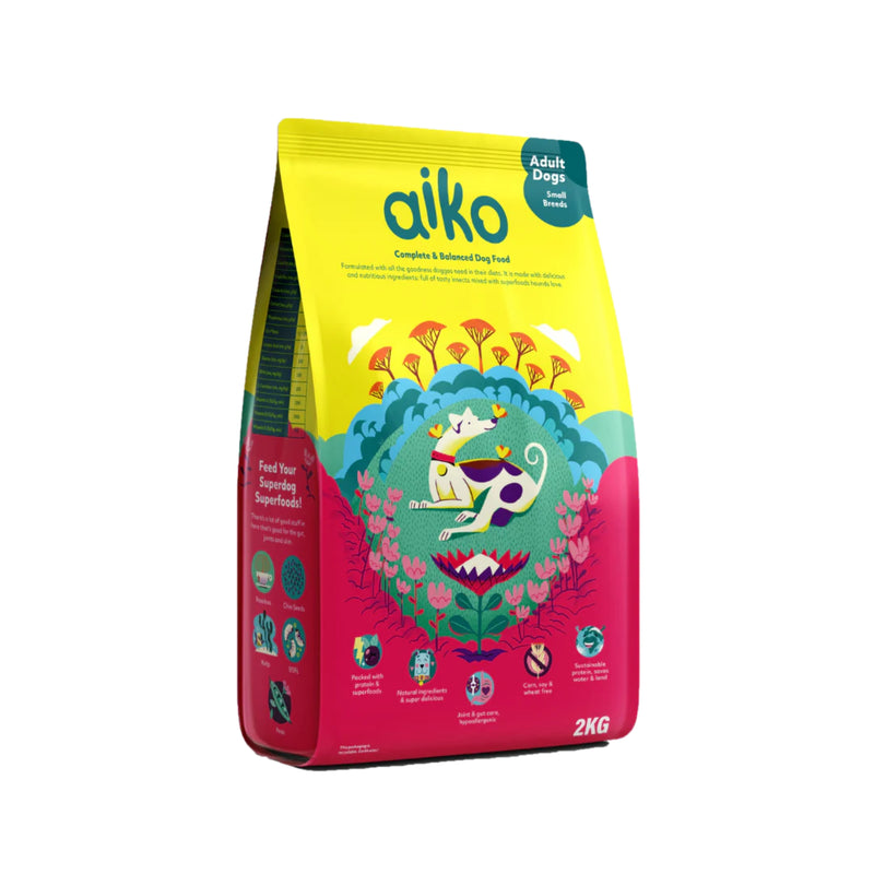 Aiko Adult Dry Dog Food Small Breeds – Hypoallergenic Insect Protein