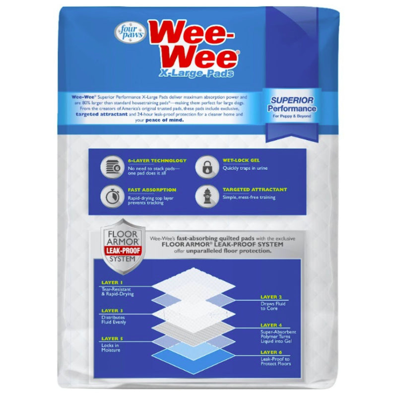 Wee-Wee X-Large Superior Performance Dog Training Pads - 14 pack