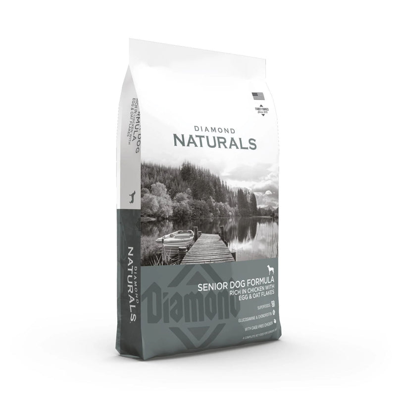 Diamond Naturals Senior Dog Formula – Chicken with Eggs & Oat Flakes