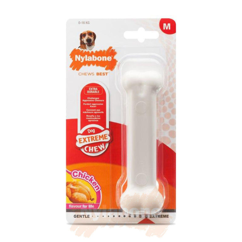 Nylabone Extreme Bone Chew – Chicken or Bacon Flavour