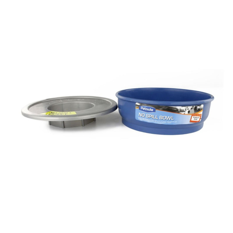Petmate No Spill Travel Bowl Blue