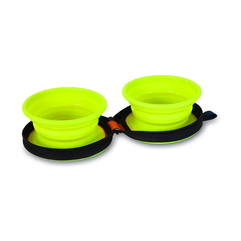 Petmate Silicone Travel Bowl Duo Collapsible Food & Water Bowls