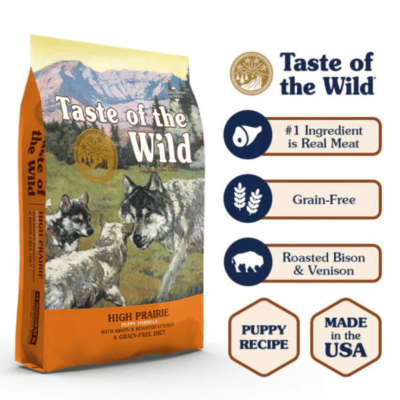 Taste of the Wild Canine High Prairie Puppy Formula – Bison & Roasted Venison