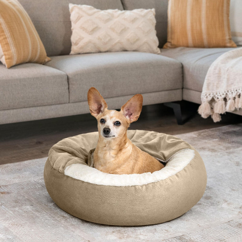 Best Friends by Sheri Cozy Cuddler Ilan Pet Bed – Wheat