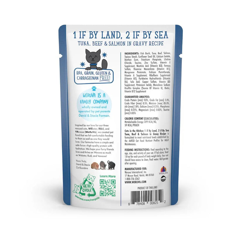 Weruva Cats in the Kitchen Wet Cat Food – Tuna, Beef & Salmon in Gravy