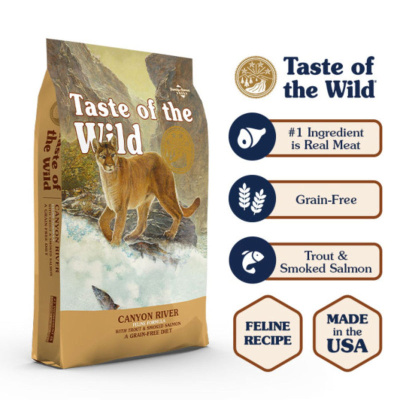 Taste of the Wild Feline Canyon River All Life Stages Formula – Trout & Smoked Salmon