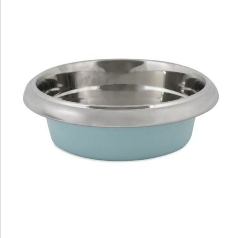 Petmate Easy Grip Painted Stainless Steel Bowl
