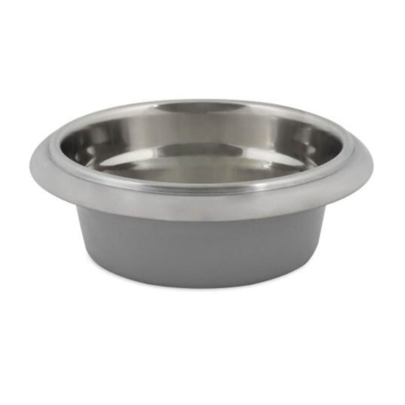 Petmate Easy Grip Painted Stainless Steel Bowl