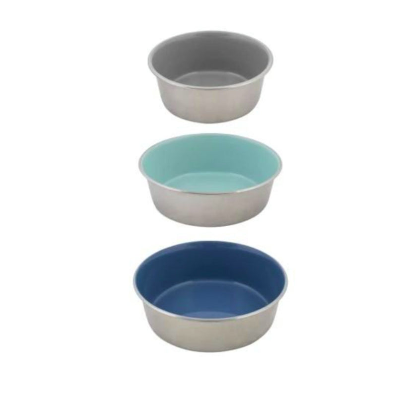 Petmate Painted Stainless Steel Pet Bowl