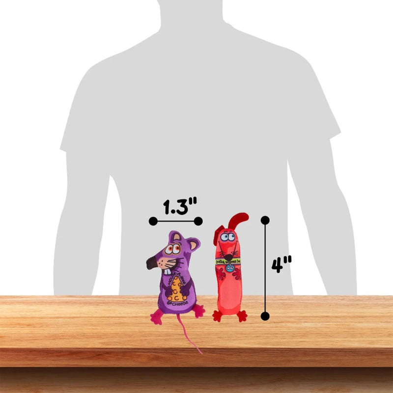 Fat Cat Classic Appeteasers Catnip Toys 2 Pack