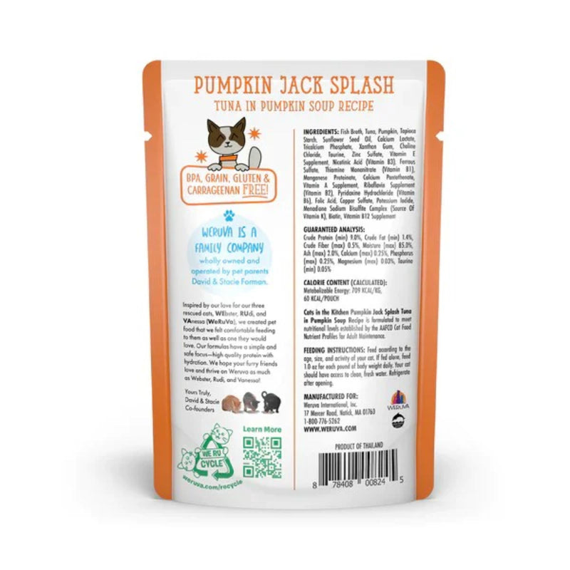 Weruva Cats in the Kitchen Pumpkin Jack Splash - Tuna in Pumpkin Soup