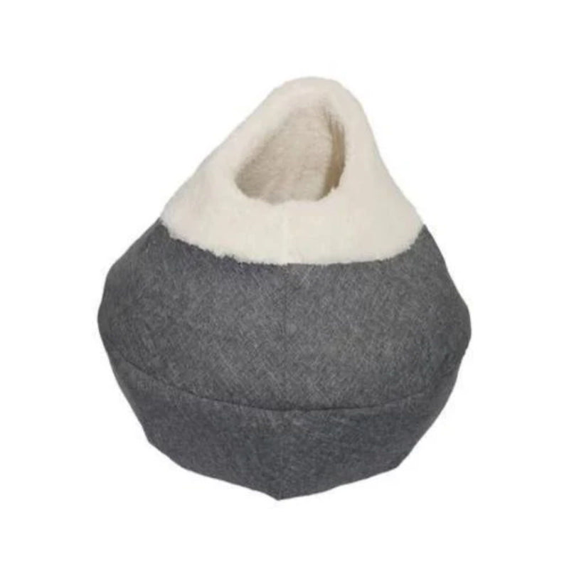 Rosewood Cozy Round Plush Cave Cat Bed