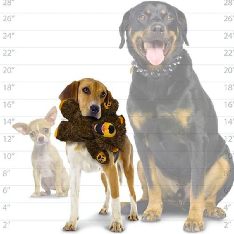 Mighty® Angry Animals Bear - Super Strong Plush Tug & Fetch Toy