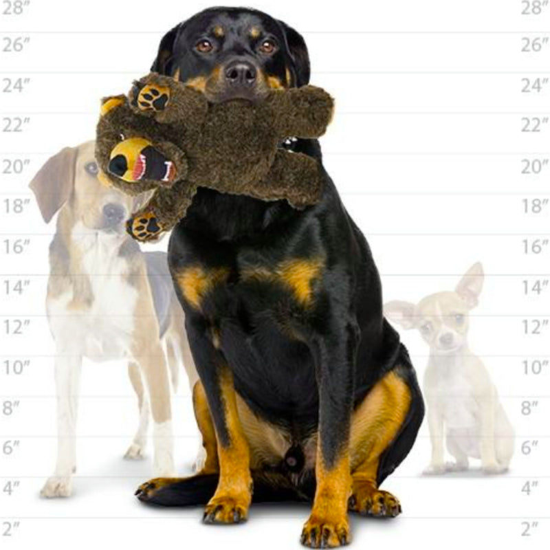 Mighty® Angry Animals Bear - Super Strong Plush Tug & Fetch Toy