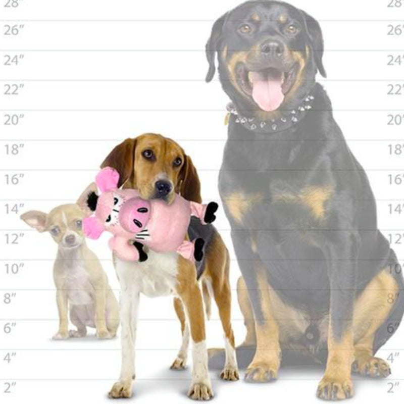 Mighty® Angry Animals Pig Tough Plush Dog Toy for Tug & Fetch