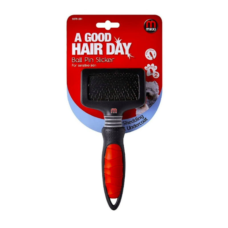 Mikki Ball Pin Slicker Brush for Sensitive Skin