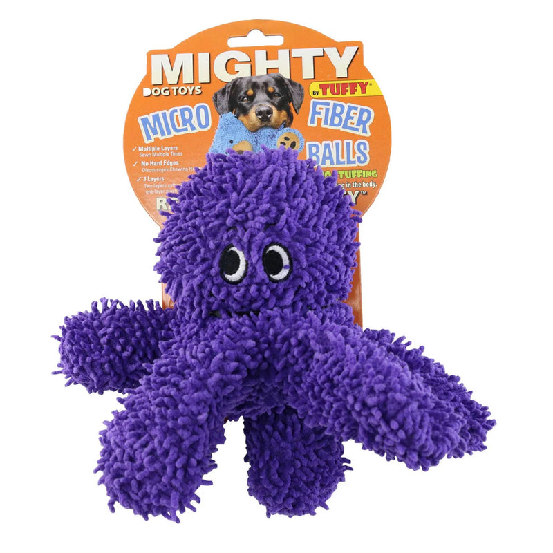 Mighty Microfiber Ball Octopus Durable Plush Dog Toy