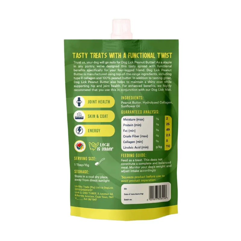 Dog Lick Peanut Butter with Collagen 500g
