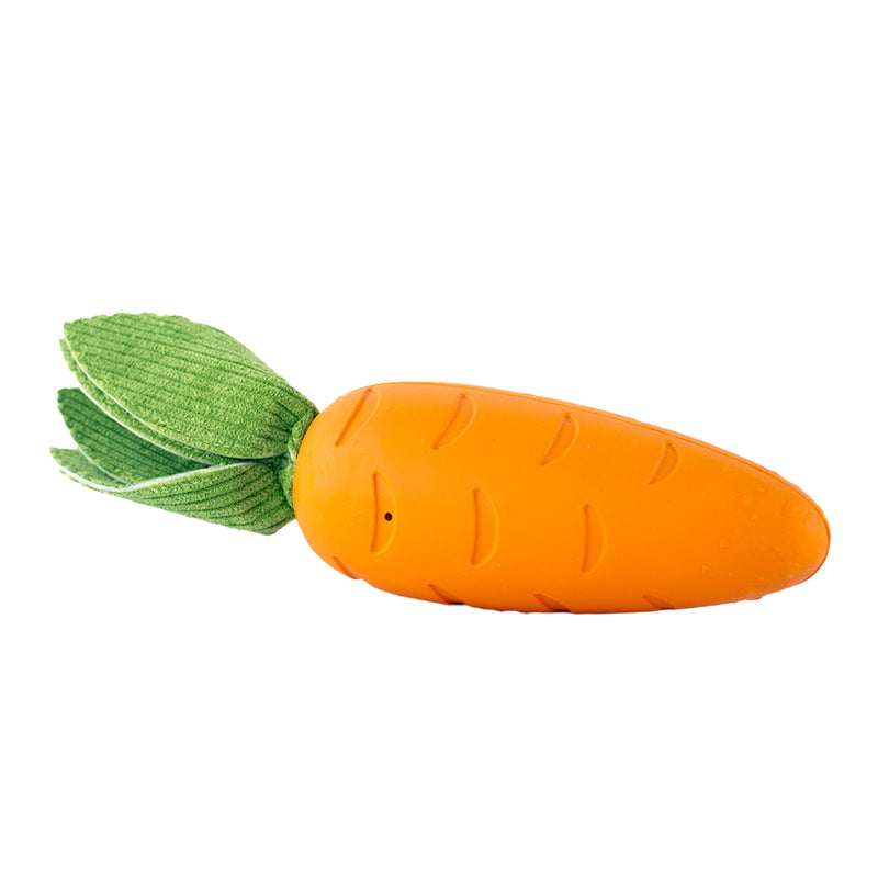 Zugo Crisp Carrot Rubber Chew & Squeak Dog Toy