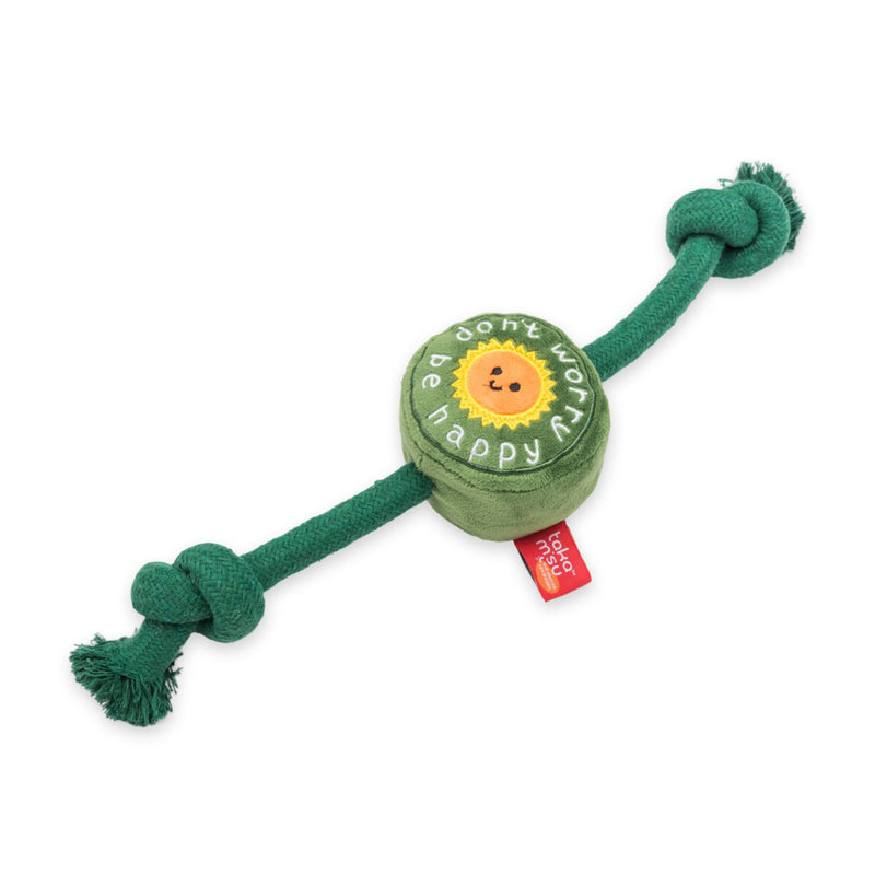 Takamisu Plush Squeaker Rope Dog Toy