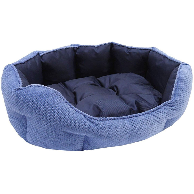 Rosewood Navy Quilted Water-Resistant Pet Bed