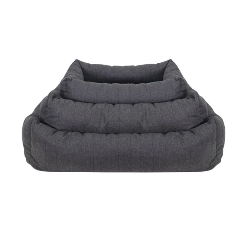 Rosewood Grey Felt Memory Foam Pet Bed