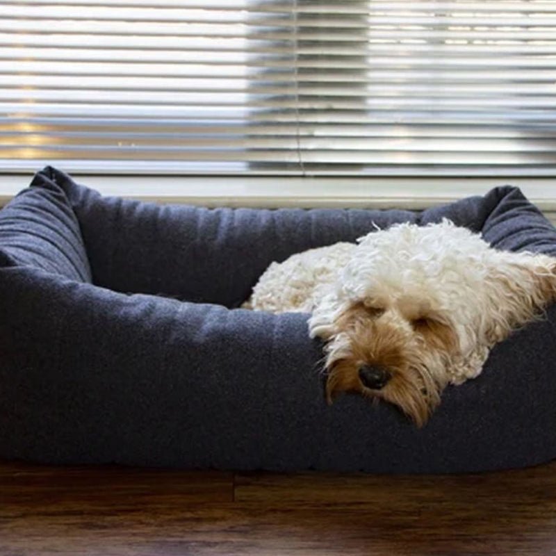Rosewood Grey Felt Memory Foam Pet Bed