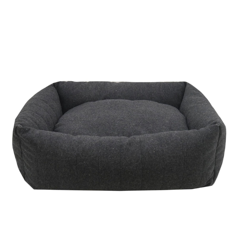 Rosewood Grey Felt Memory Foam Pet Bed
