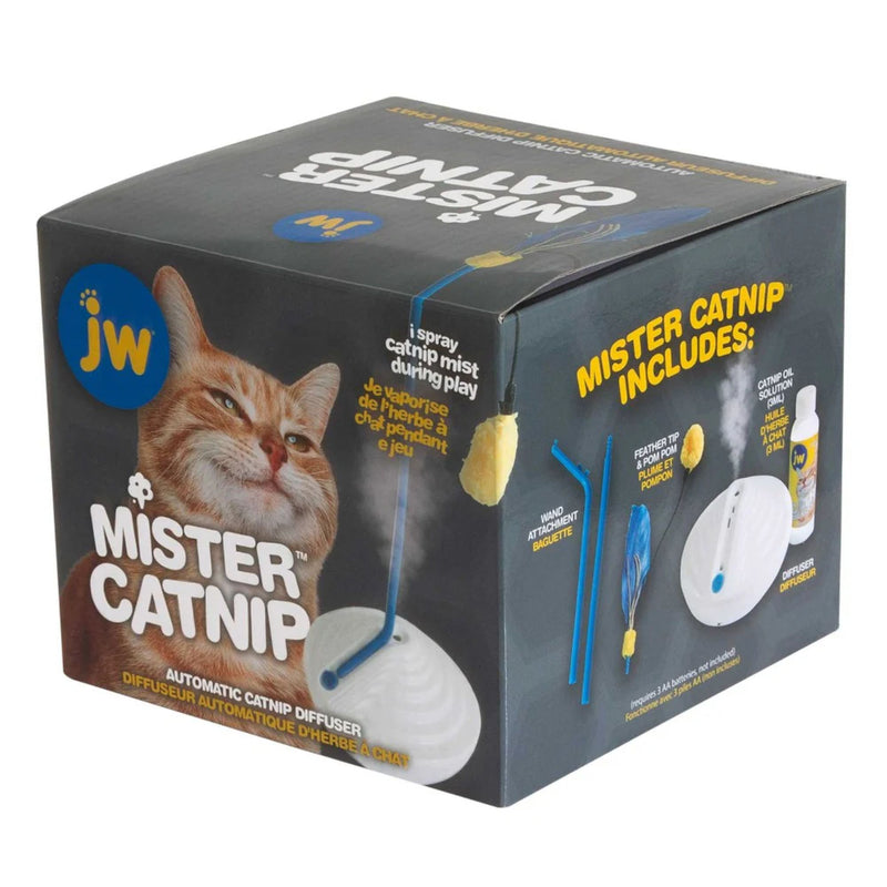 JW Catnip Mister Automatic Cat Toy Feather Teasers & Diffuser