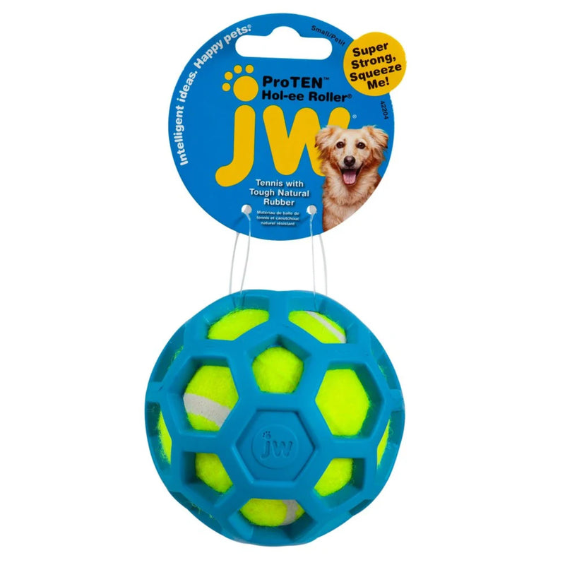 JW ProTen Hol-ee Roller Dog Toy Durable Chew & Fetch