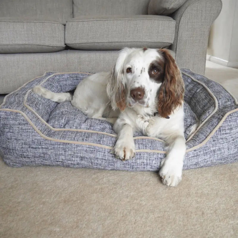 Rosewood Luxury Slate & Oatmeal Bed