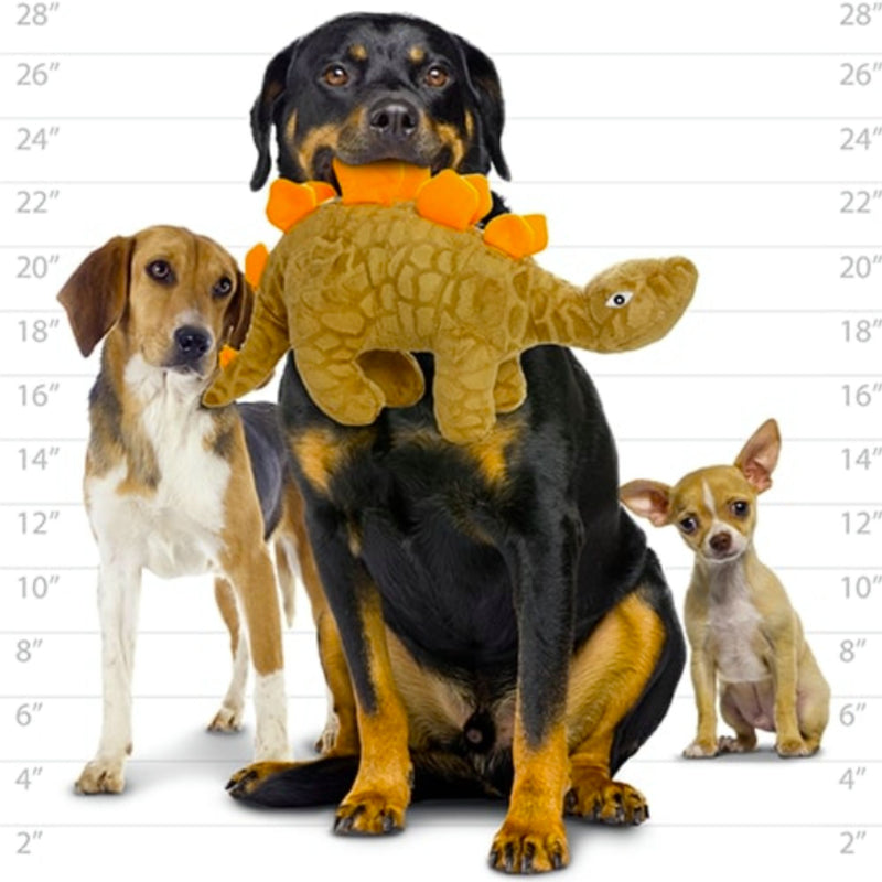Mighty Dinosaur Stegosaurus Plush Dog Toy