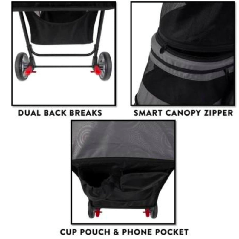 Petmate Gen7Pets Regal Plus Pet Stroller – Grey Shadow
